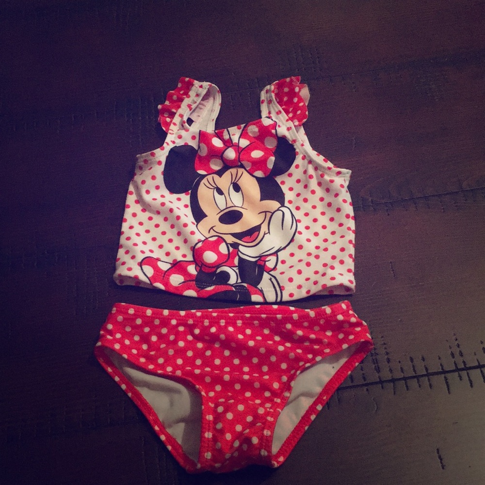 Minnie Mouse toddler girls bathing suit! Size 2T